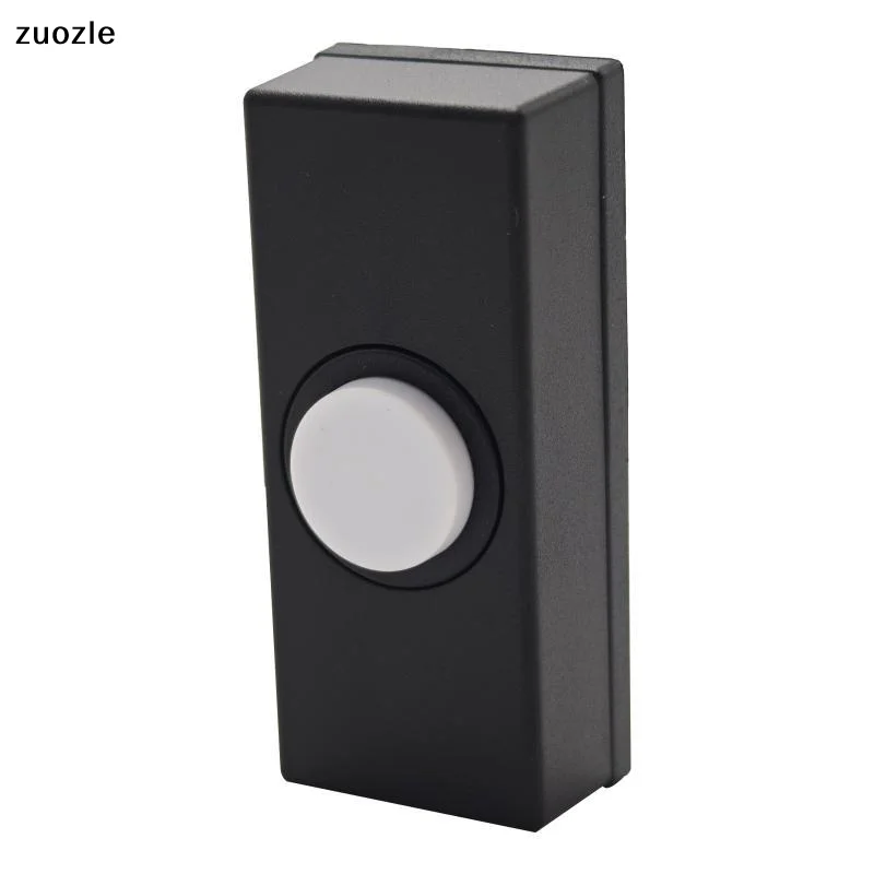 exquisiteWall Mounted Door Bell Push Button Switch Mini Plastic Doorbell Button Replacement For Home Access Control System