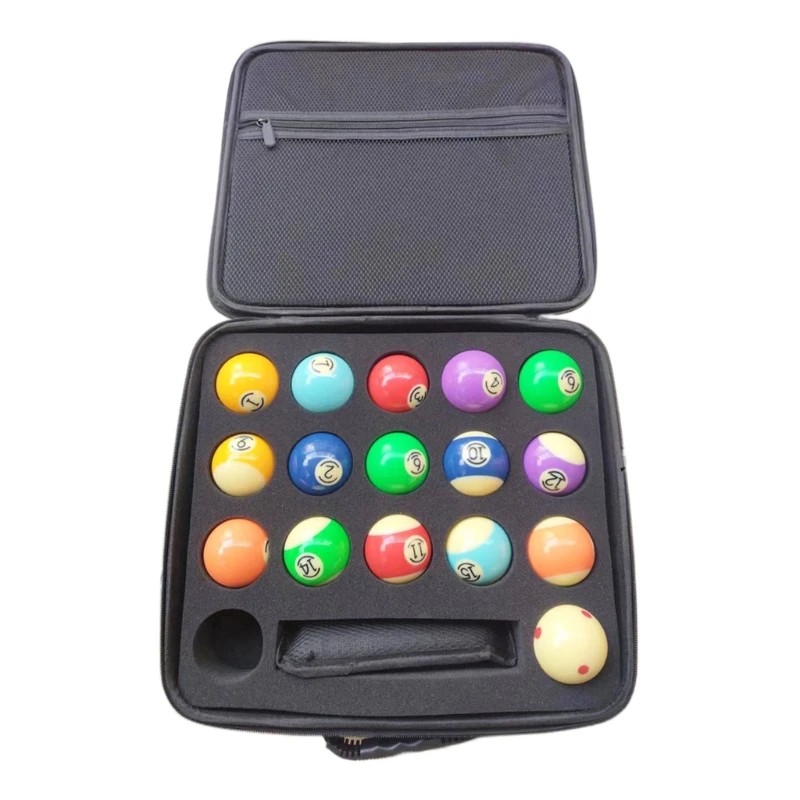 

Portable Billiard Balls Bag Travel Case Billiard Balls Storage Box Pool Carrying Pouch Sponge Padded Ball Pouch