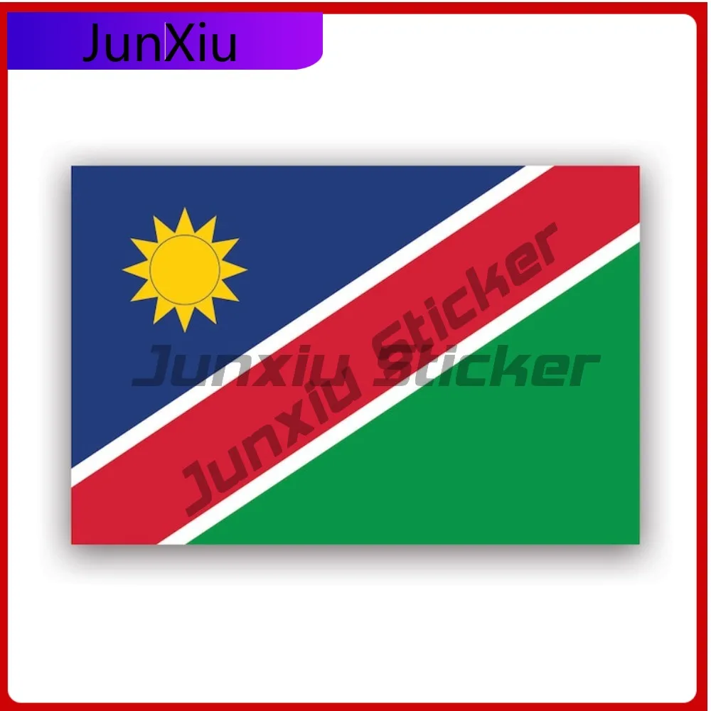 

Наклейка с флагом Намибии, водонепроницаемые наклейки для улицы, виниловая наклейка с изображением Намибии для окон и багажников автомобилей, для использования на улице