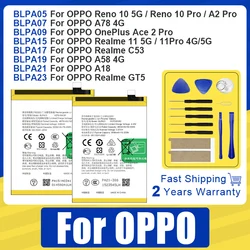 BLPA05 BLPA15 BLPA21 BLPA23 BLPA17 BLPA19 BLPA07 BLPA09 Battery For OPPO OnePlus Reno Realme A18 A78 10 11 C53 A58 GT5 Pro