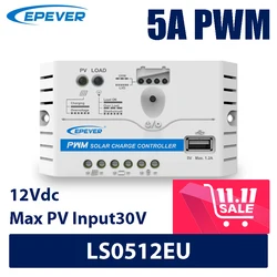 LS0512EU z wyjściem terminala USB darmowa wysyłka EPEVER kontroler słoneczny 5A 12V praca