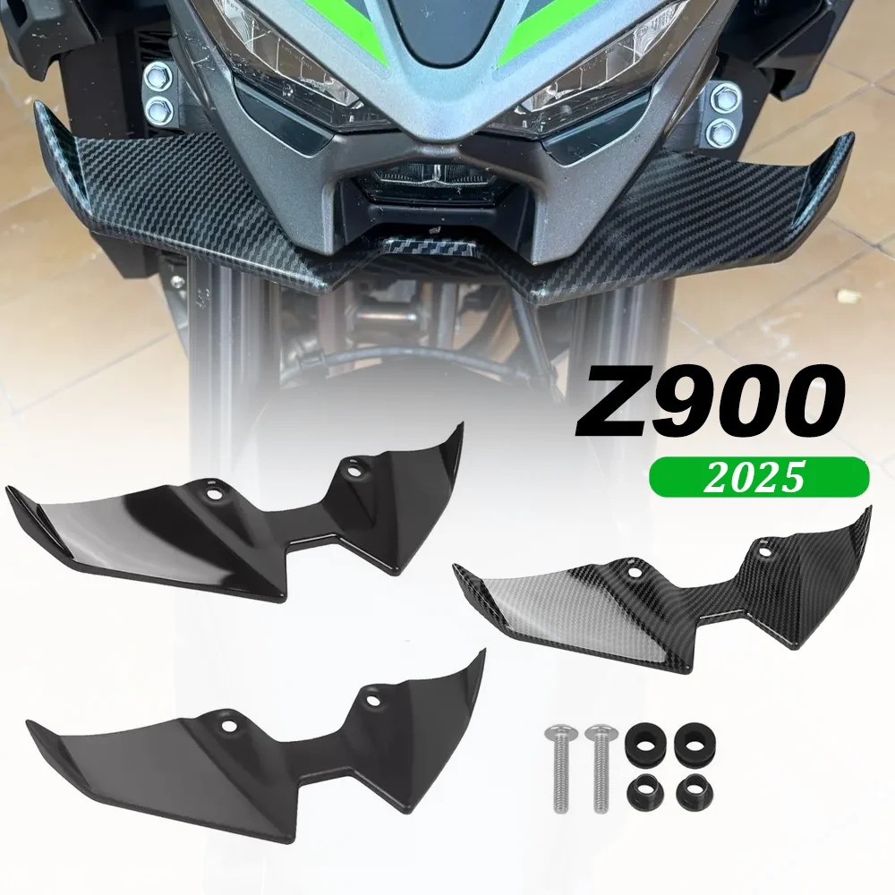 

For Kawasaki Z900 Z 900 SE Z900SE 2025 Wind Wing Cover Cone Aerodynamics Fairing Winglets Motorcycle Front Lip Spoiler Z900 SE