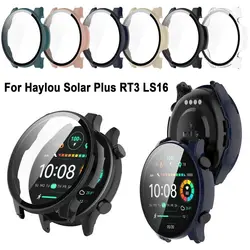 Screen Protector Case for Haylou Solar Plus RT3 LS16 Full Coverage Bumper Protection + Tempered Glass Case Cover Accessories