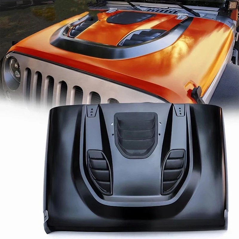 

FOR Car 07-17 Hellcat carbon steel JK Wrangler modified hood