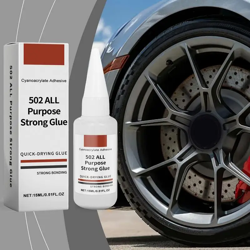 Tire Glue All Purpose Strong Glue 15ml Quick-drying Auto Tire Repair Adhesive Instant Super Glue For Vehicle Tire