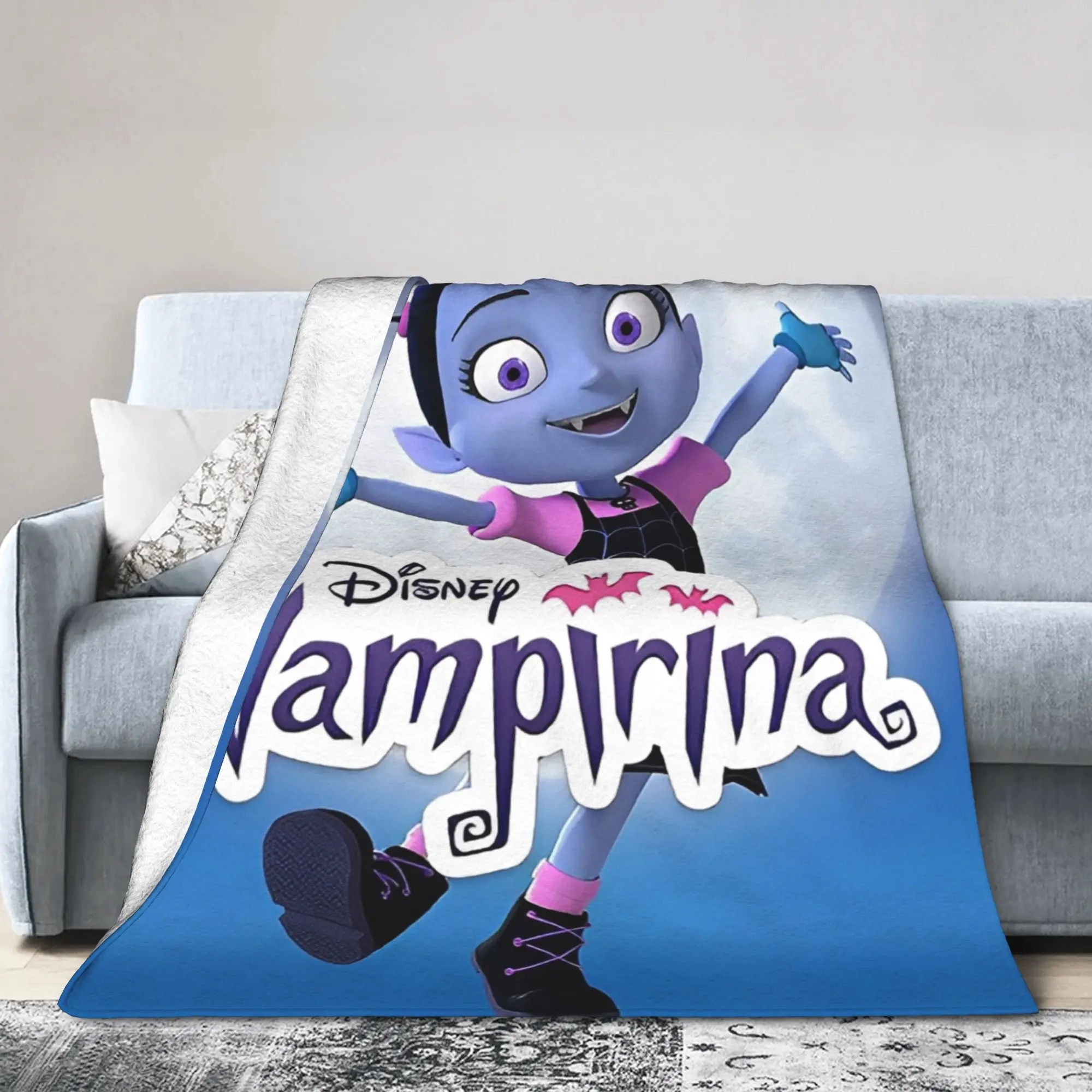 Vampirina في سن المراهقة مصاص دماء ميرش بطانية لينة المرجان الصوف أفخم رمي بطانية لحاف مريح #2