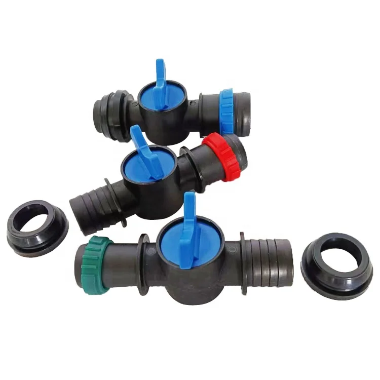 

2025Plastic Irrigation Fittings Hard Pipe Bypass Valve Rain Hose PE Pipe Offtake Valve for Agriculture Irrigation System