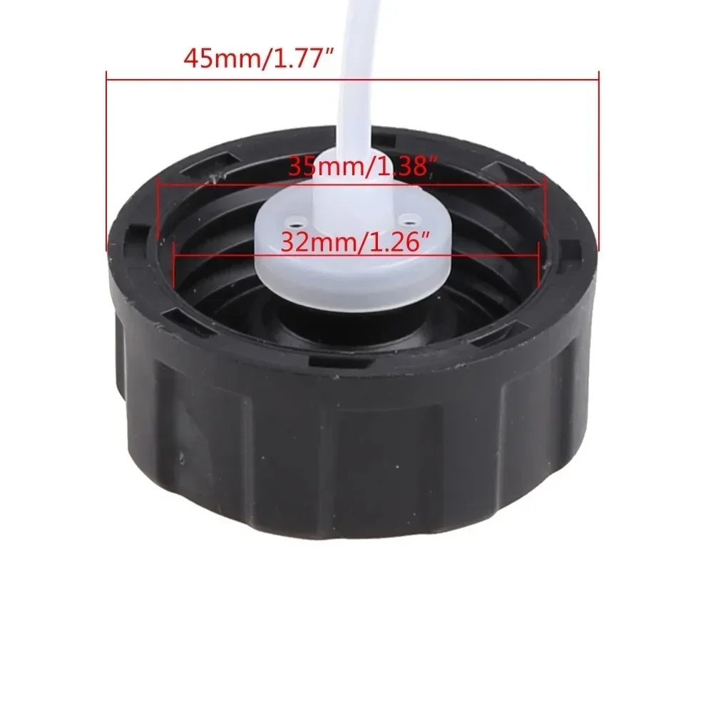 Fuel Tank Cap for Garden Tools, Reliable Plastic Construction, Compatible with Earth Augers, Brush Cutters, and More