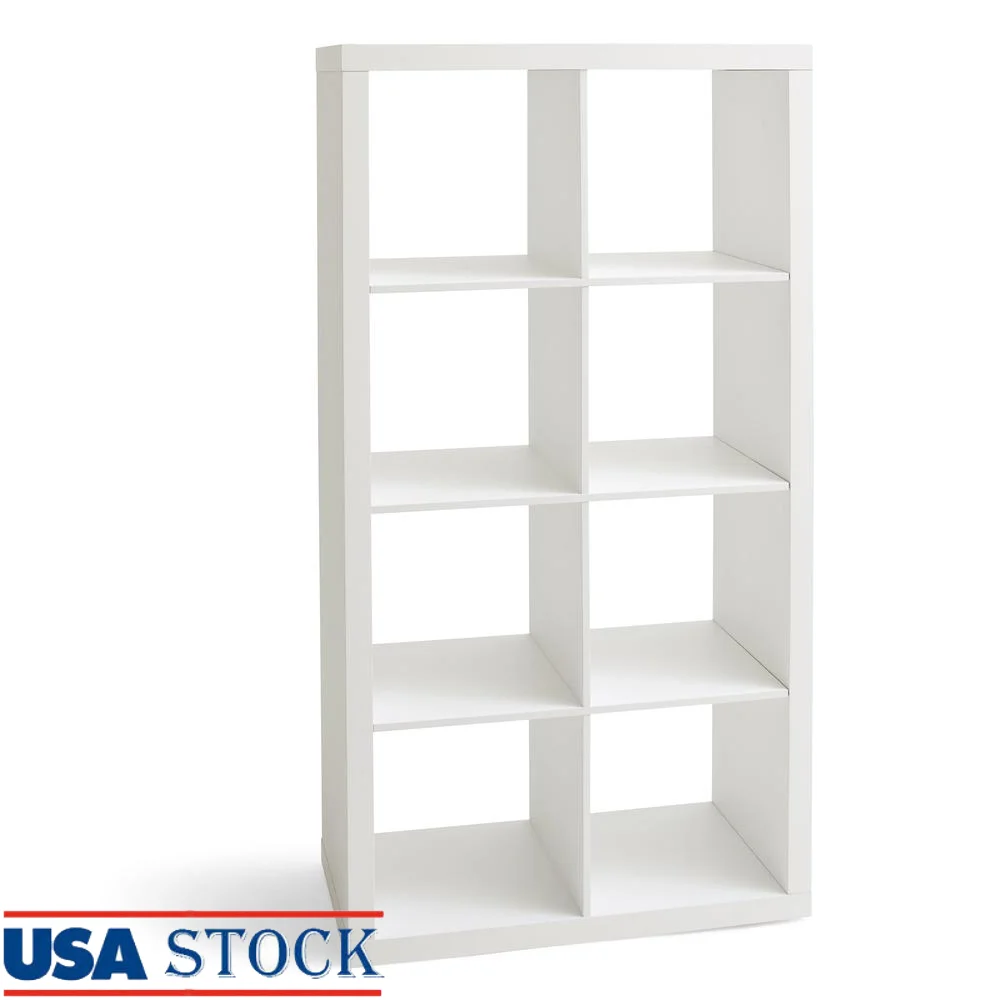 

8-Cube Storage Organizer Open Back Design Versatile Cube Bookcase Easy Assembly Office Living Room Display and Storage Solutions