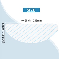 120Pcs Microfiber Mopping Pads for ECOVACS DEEBOT OZMO T8 T9 AIVI Vacuum Cleaner Washable Mop Cloth Rags