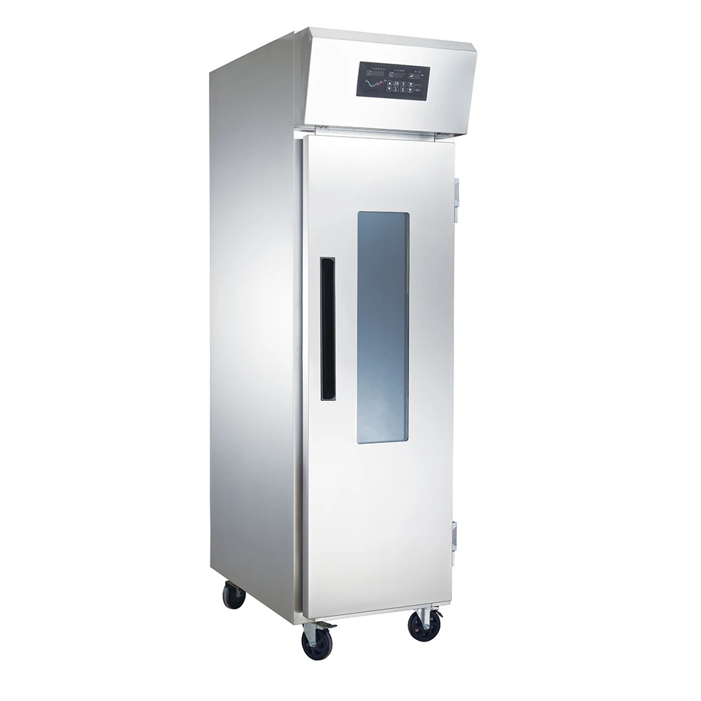 Factory Direct 36 Trays Bakery Dough Fermentation Refrigerator Single Glass Door Proofer Cabinet Digital Control Auto Defrost