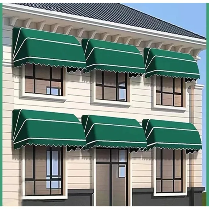 

French awning arc foldable thickened outdoor rain cover folding decoration balcony door window awning