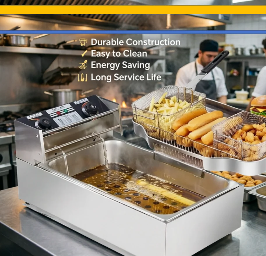 หม้อทอดไฟฟ้าขนาดใหญ่ 220V แบบถ - Commercial Donut Fryer Electric บทวิจารณ์และราคา