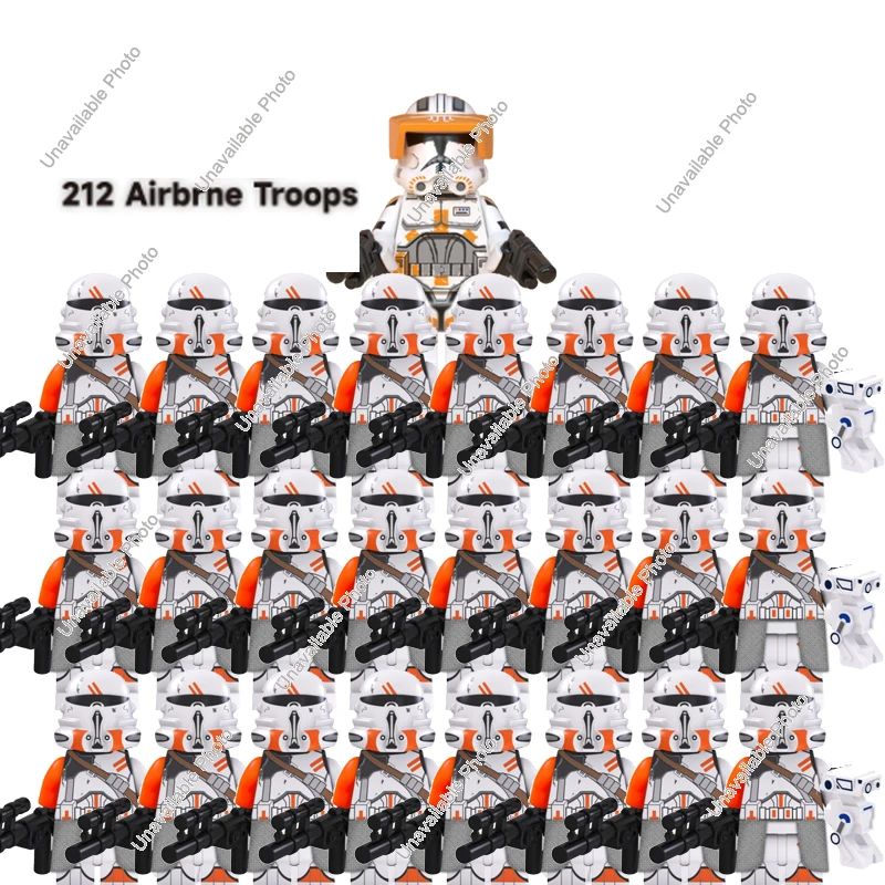 

Hot Toys 25Pcs Star Wars Dath Vader Luke Skywalker Legion Troopers Captain Rex Commander Cody Assemble Bricks Action Figure Toys