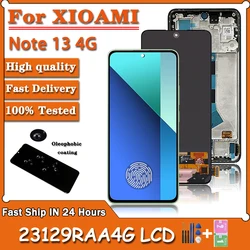 Super AMOLED dla Xiaomi Redmi Note 13 4G 23129 raa4g 23124RA7EO wyświetlacz Lcd cyfrowy ekran dotykowy dla Redmi Note13 4G