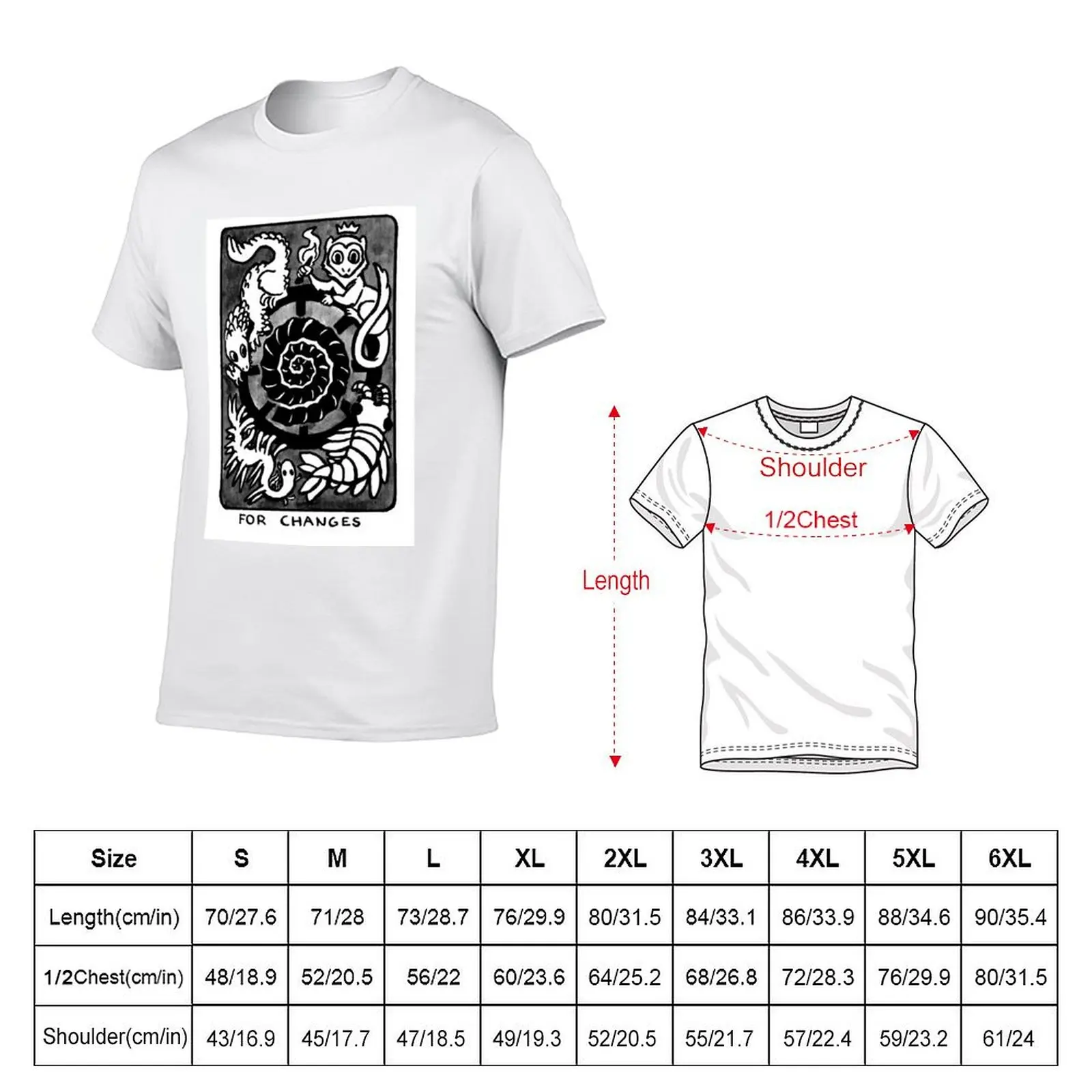 Sigil For Changes T-Shirt Basic Short Sleeve Cotton Blend T-Shirt