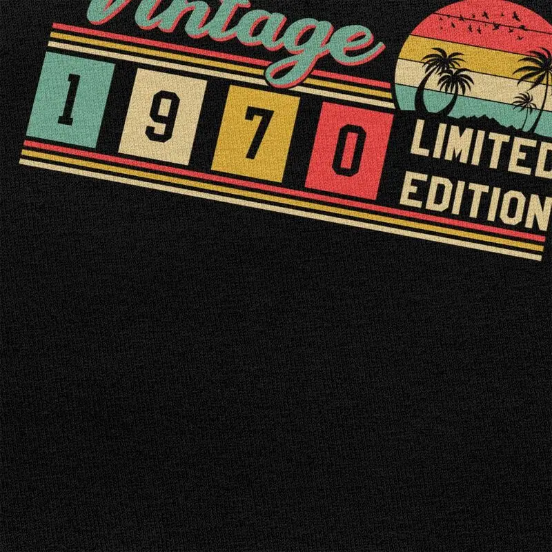 55th خمر 1970 طبعة محدودة هدية عيد الميلاد تي شيرت الرجال قصيرة الأكمام 100% القطن تي شيرت عادية تيز الشارع الشهير بلايز