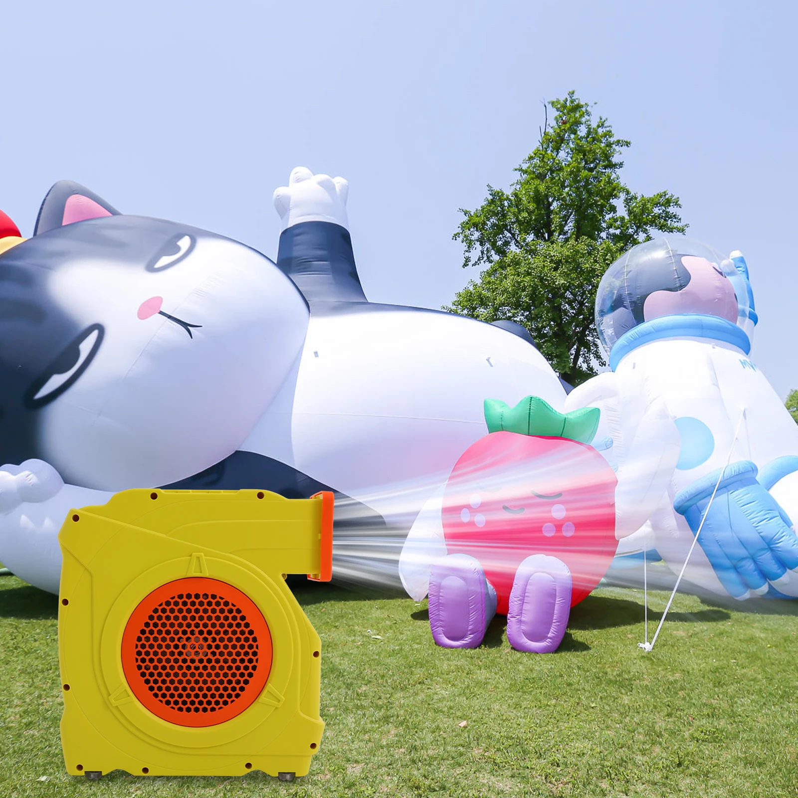 Bounce House Air Blower 2-Speed Adjustable Inflation Device for Outdoor Inflatable Castle Arch Tent