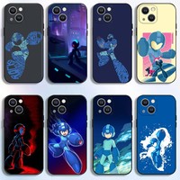 R-Rockman M-Megaman Game  Phone Case For iPhone 16,15,14,13,12,11 Plus,Pro Max,XS,X,XR,SE,Mini,8,7,Soft Silicone Black Cover