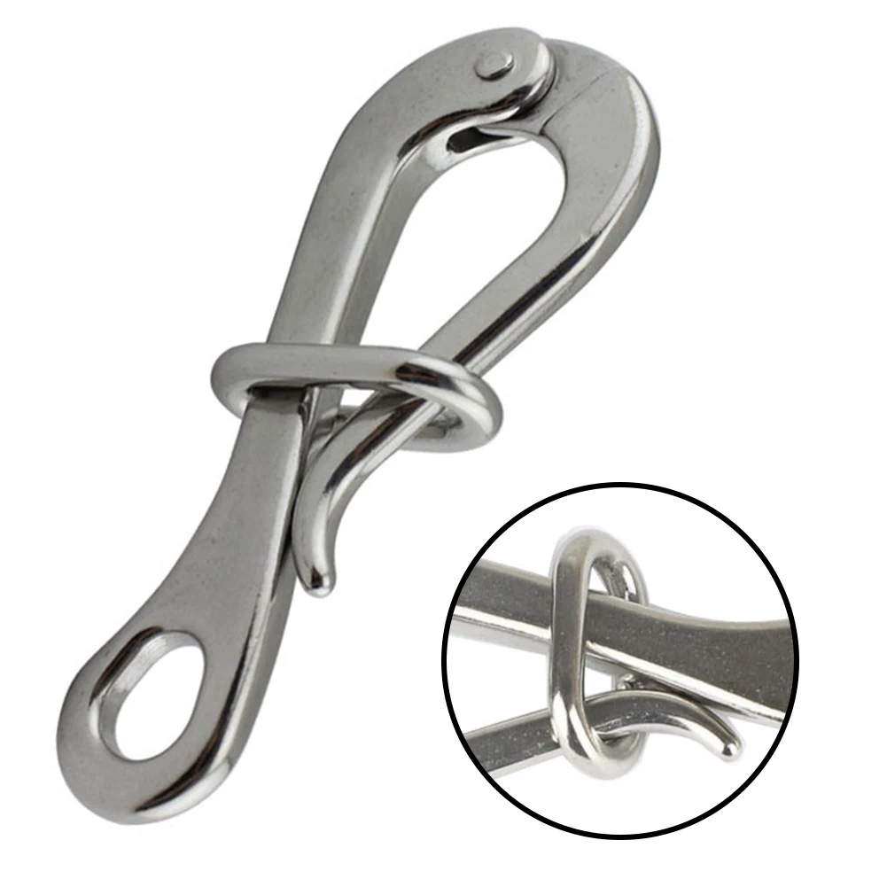 Bolt Snap Hook Clips 316 Stainless Steel Pelican Hook Eye With Quick Release Link Crane Hooks For Sailing Boat Yacht Accessories
