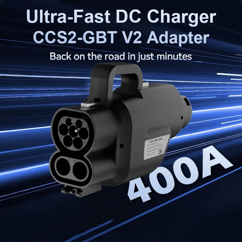 WUFEN High-Quality CCS2 to GBT Adapter 400A 1000V 400KW Super Fast DC CCS2 Charging Station to GBT Electric Vehicle Connector