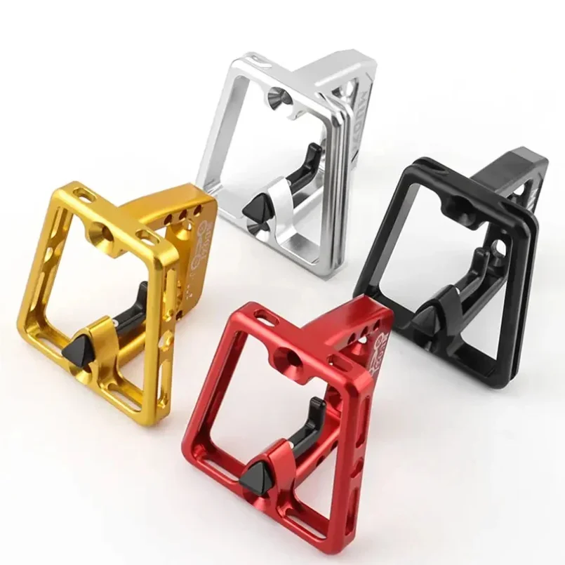 

Aluminum 3-Hole Front Bracket Housing With 7 Screws, Suitable For Brompton Folding Bicycle Handlebar Basket Support Frame