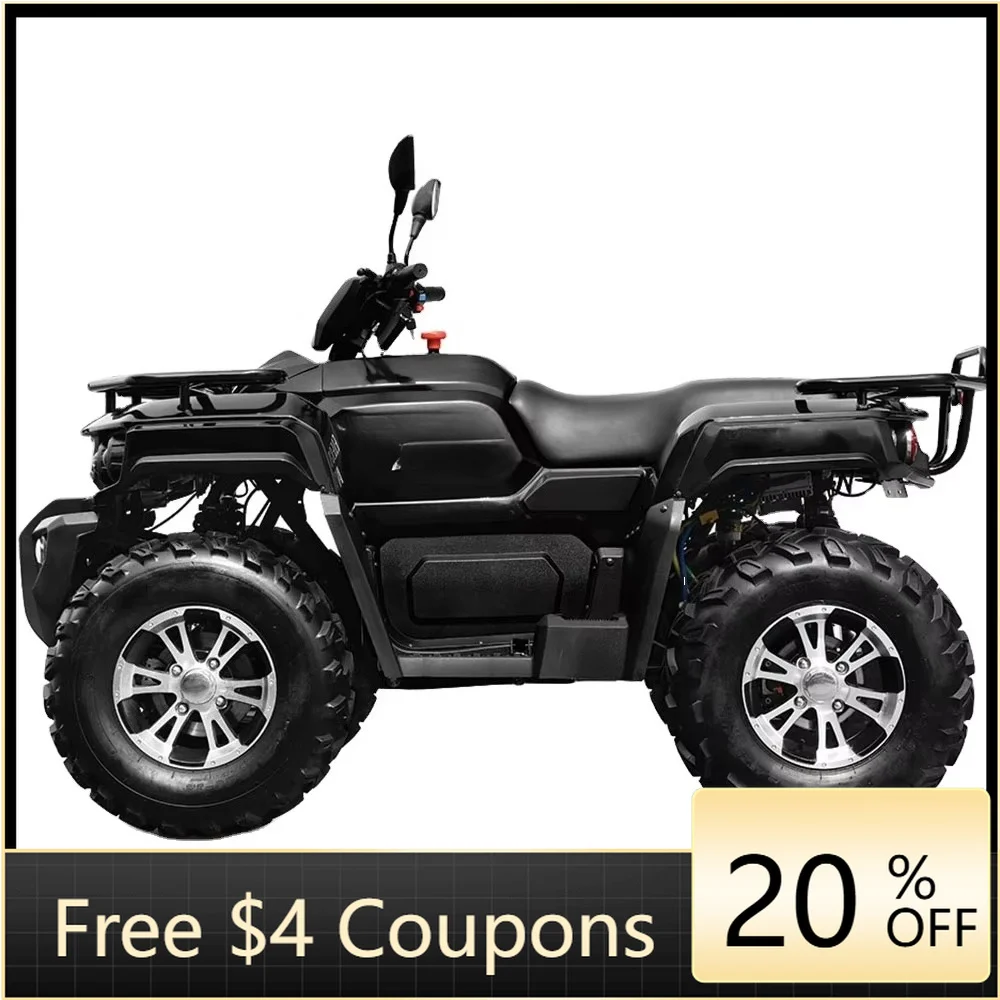 YzhgbNew Powerful 8000W 72V Lithium Battery Automatic Electric All-Terrain Vehicle 4x4 Adult Quad Bicycle