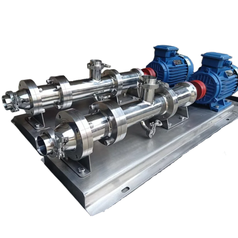 High Viscosity Sanitary Stainless Steel Single Screw Mono Pump Fruit Jam with Good Self-priming Ability
