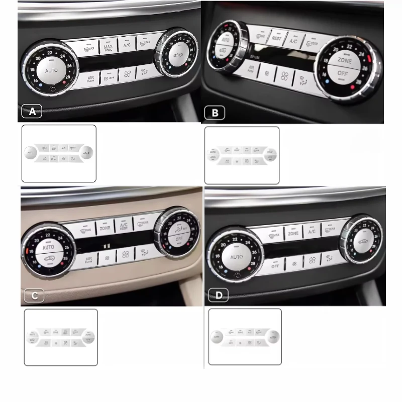 Air Conditioner Switch For Mercedes-Benz ML350 Interior GL400 GLE320 GLS450 Air Volume Button Patch Modification