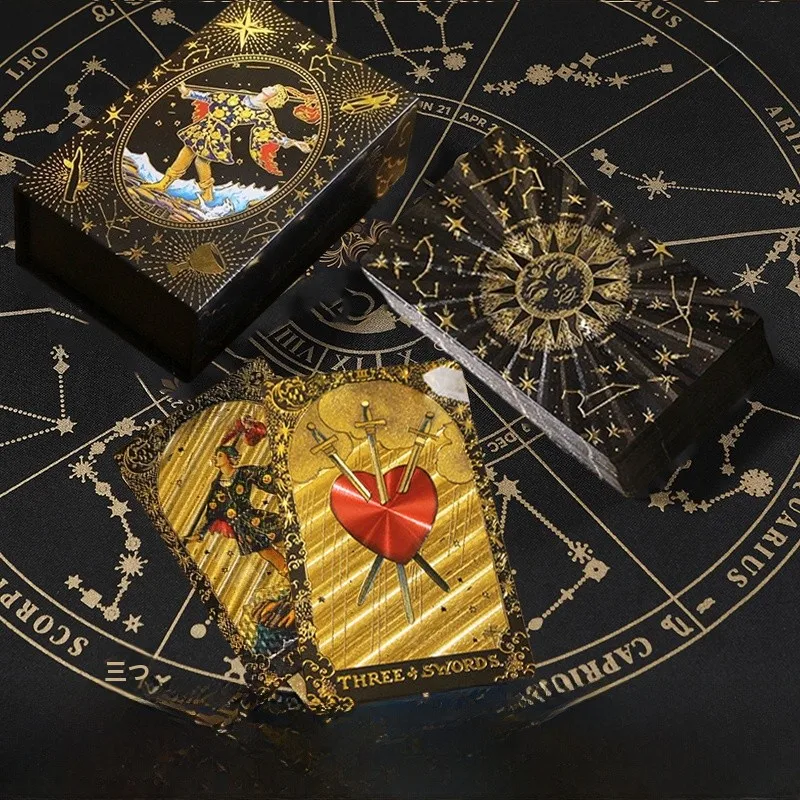 クラシックタロットカードデッキ-初心者におすすめのコンプリートセット-テーブルクロス-ウェイタカカード-人用-カジュアルゲーム-簡単レベル