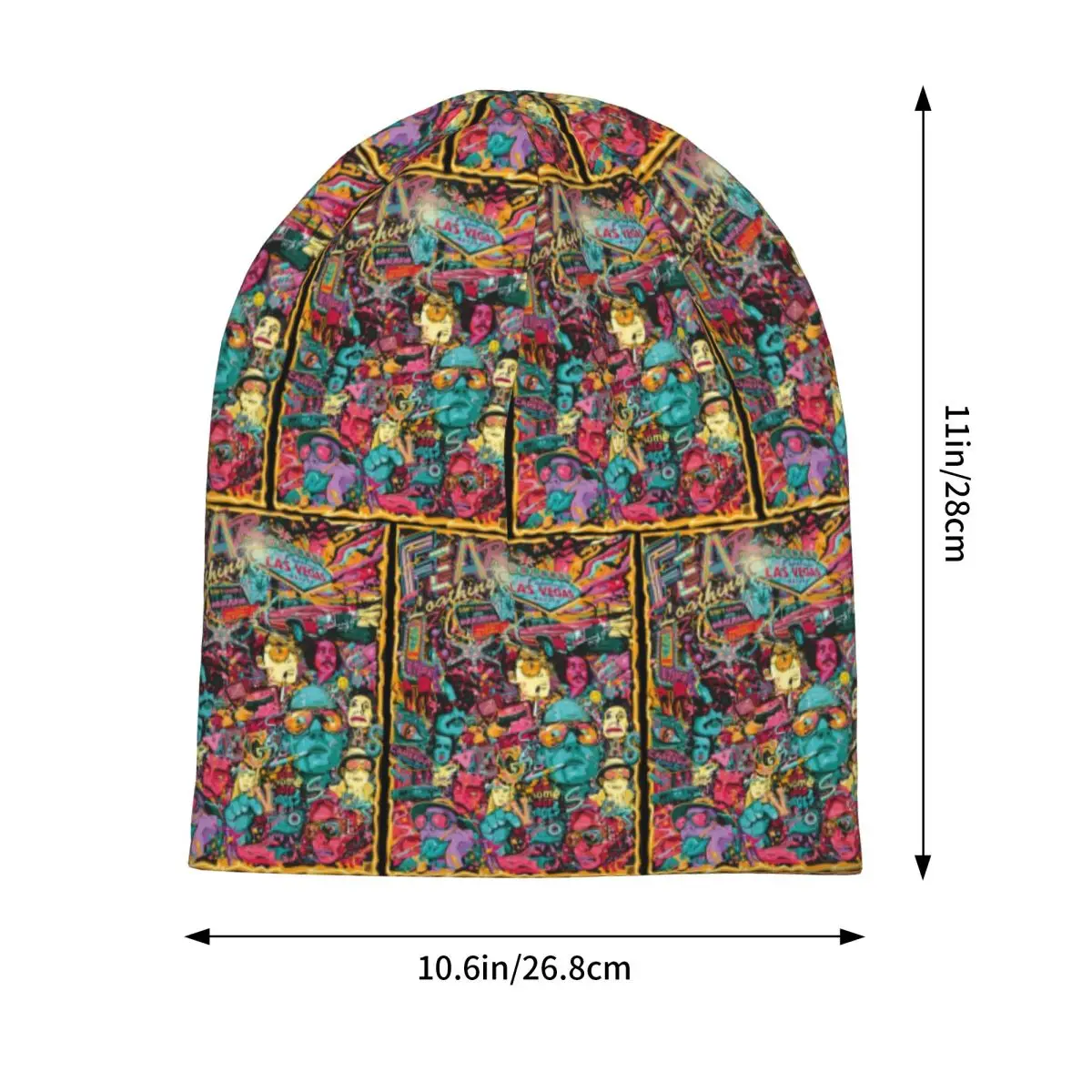 Fear And Loathing In Las Vegas Art Skullies Beanies Hats Warm Autumn Winter Outdoor Cap Knitted Bonnet Caps for Men Women Adult