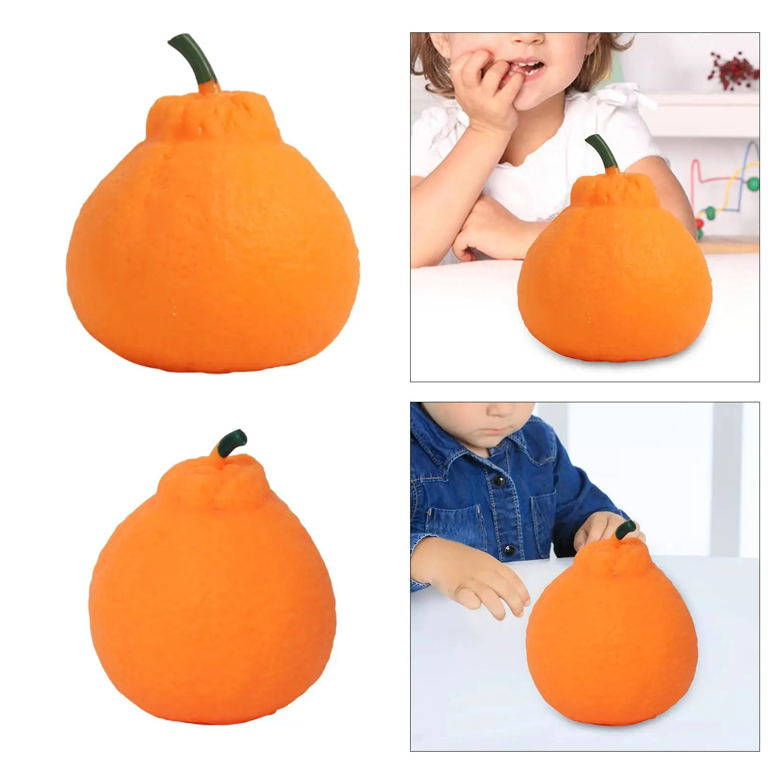 オレンジ ストレスおもちゃ ソフトデコレーション 小道具 パーティーの好意 ノベルティおもちゃ 子供のおもちゃ フルーツスクイーズおもちゃ 感覚玩具 子供用 子供 大人用