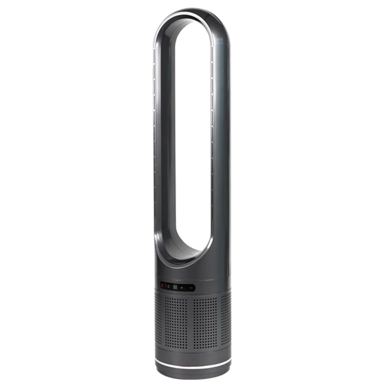 Ventilateur sans lame avec télécommande, synchronisation, air froid électrique, tour de surpoids, purification de la vitesse du vent au sol, muet au sol domestique