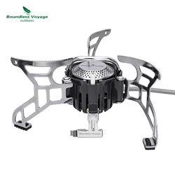 Boundless Voyage Outdoor Camping Folding Gas Stove with Lgniter Portable Foldable Aluminum Alloy Cooker 3500W BVS02