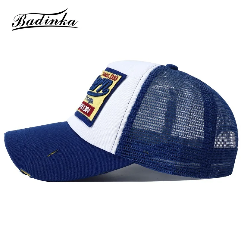 2023 New Streetwear Letter Embroidery Mesh Dad Baseball Cap Snapback Hip Hop Outdoor Y2K Trucker Hats for Women Men Gorras F2719