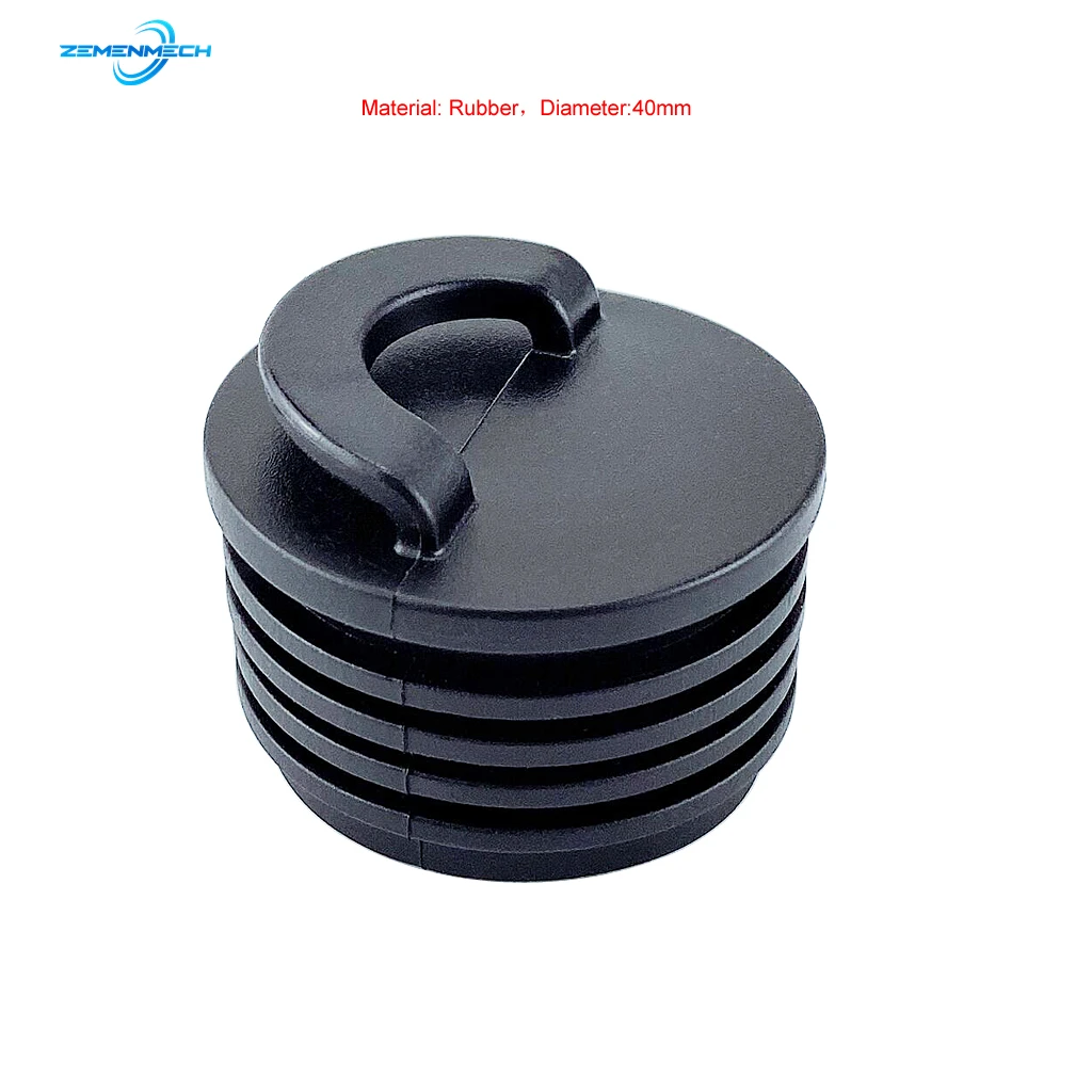 2PCS Universal 40mm Black Rubber Drain Holes Plugs Scupper Stopper Bungs Drainage Kayak Marine Boat Rafting Dinghy Canoe Raft