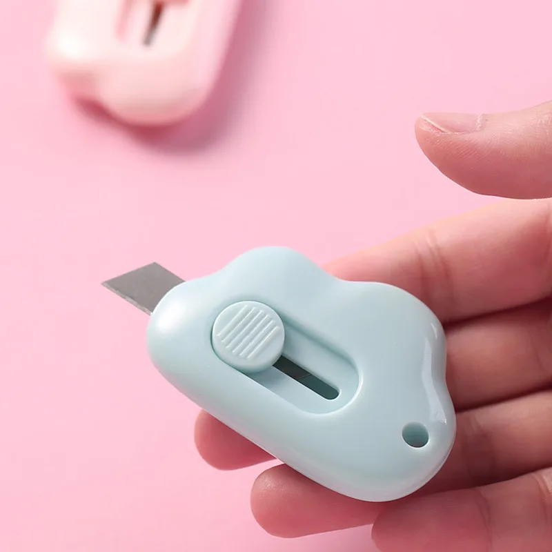 1/3pcs Mini Cloud Cute Utility Knife Portable Hand Tools Unpack Express Paper Cutter School Office Pocket Knife Cutting Supplies