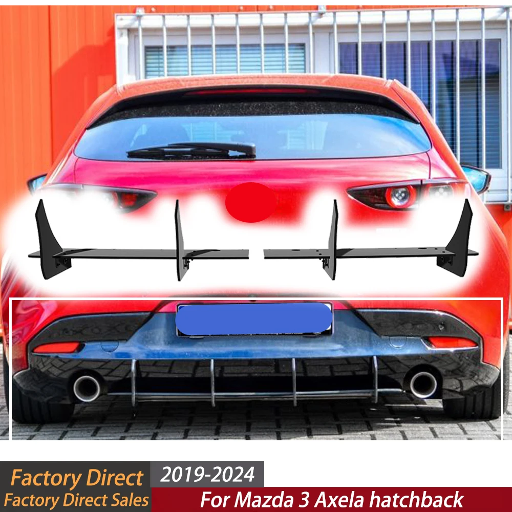 

Car Rear bumper for Mazda 3 Hatchback 2019-2024 Rear Diffuser Guard Lips Spoiler Splitter Board Body Kits Accessories Tuning