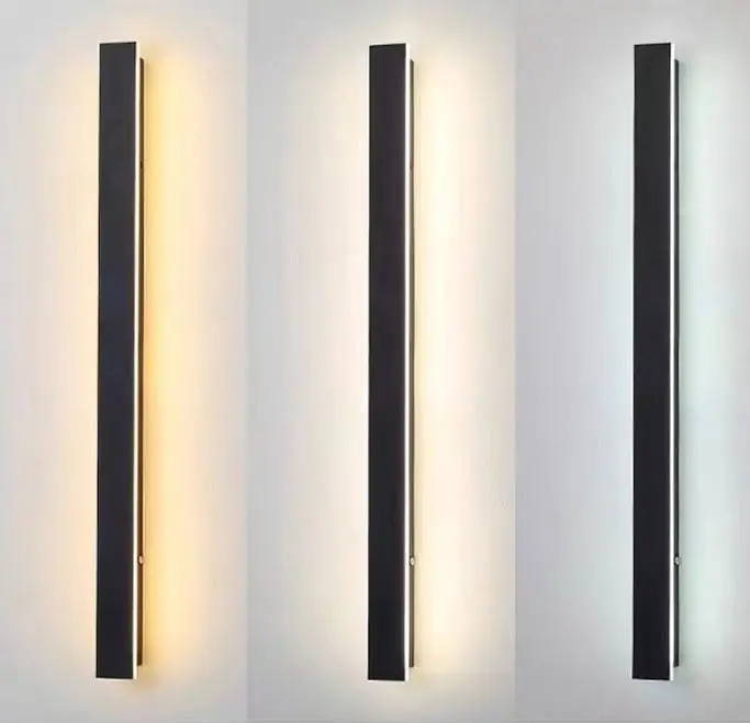AC110V AC 220V 100CM Garden Light L-Shaped Waterproof IP65 Modern Linear Strip Outdoor Wall Light