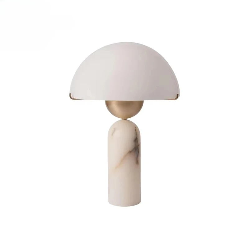 

Минималистичная прикроватная настольная лампа в скандинавском стиле для отелей, из металла, стекла, алебастра и мрамора, устойчивая, высокого качества