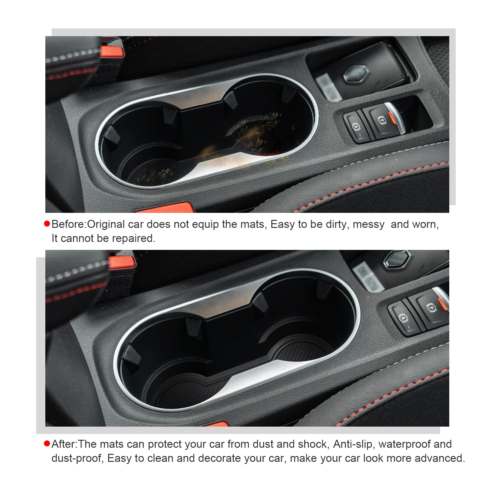 LFOTPP Car Door Groove Mat for Renault Captur 2 2020-2023 Anti-Slip Door Gate Slot Pats Auto Interior Captur 2 Accessories 2023