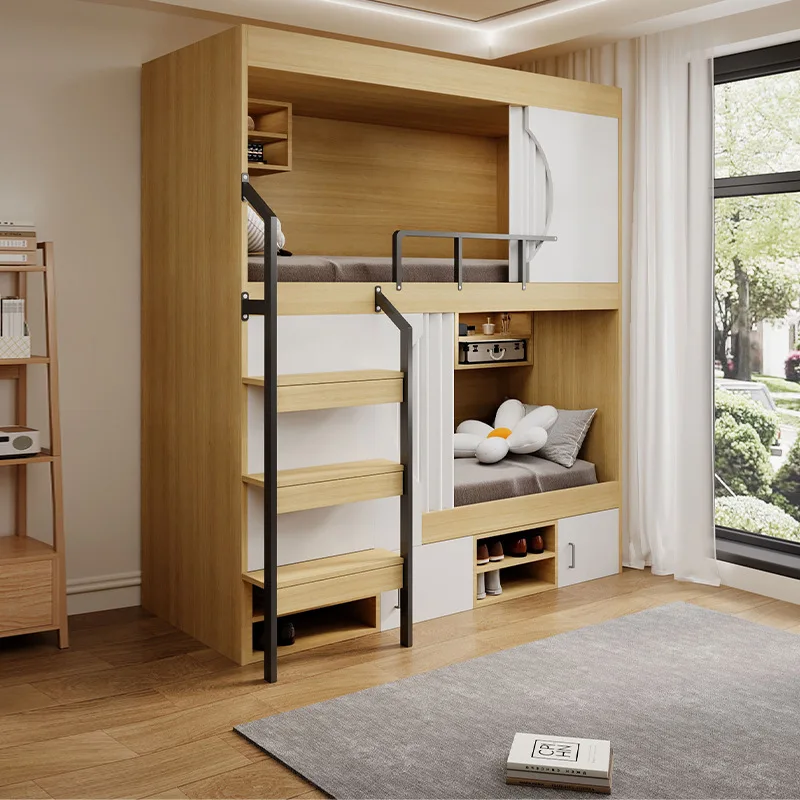 二段ベッド、二段ベッド、互いに邪魔しない、ベッドとベッドの組み合わせ