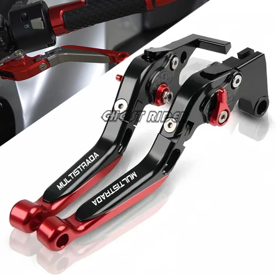 Para DUCATI Multistrada 950 1200 Enduro 1200S 1260 1260S palanca de embrague de freno plegable manillar extensible ajustable para motocicleta