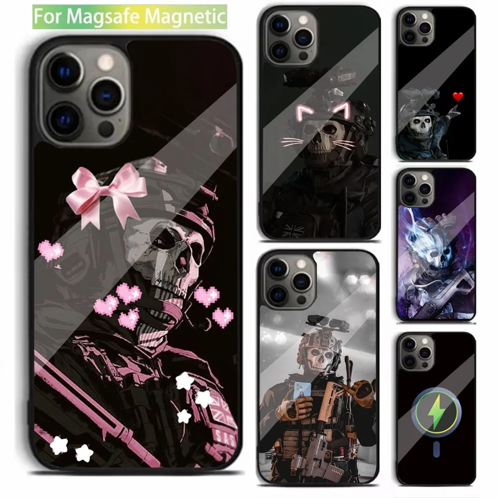 COD Call Of Duty Ghosts Phone Case For iPhone 16,15,14,13,12,11,Plus,Pro,Max Mini Magsafe Magnetic Wireless Charging