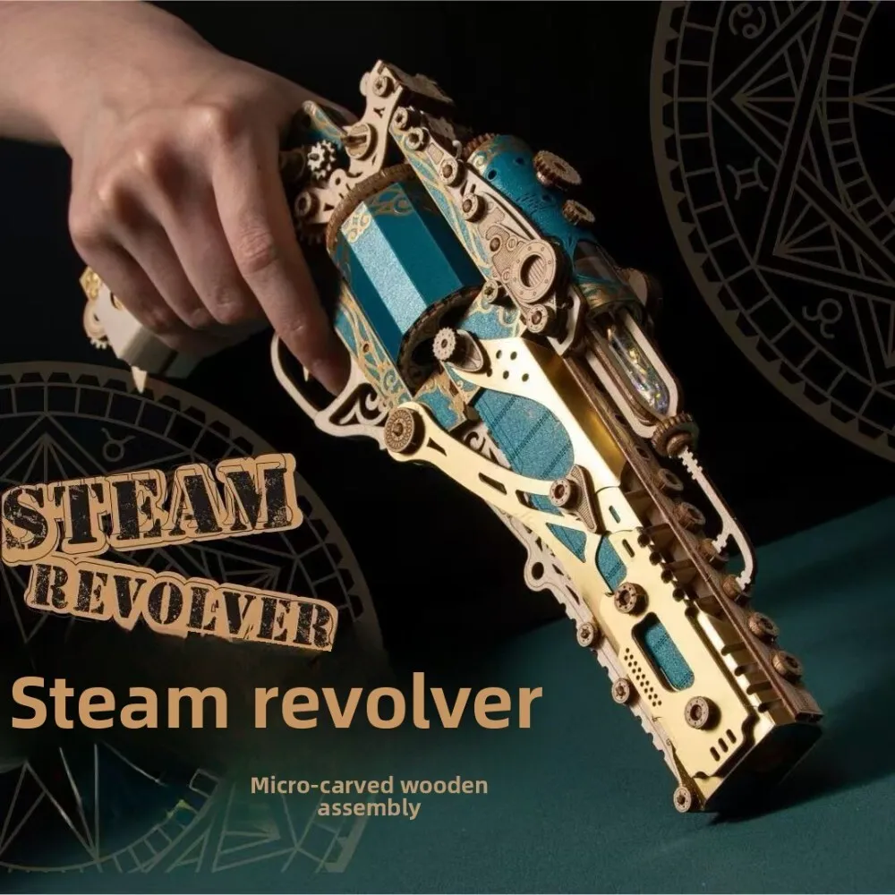 

Steam Fantasy 3D Puzzle Building Set Made with Precision Mortise and Tenon Joints for Adult and Kids Assembly Toy Gift Idea