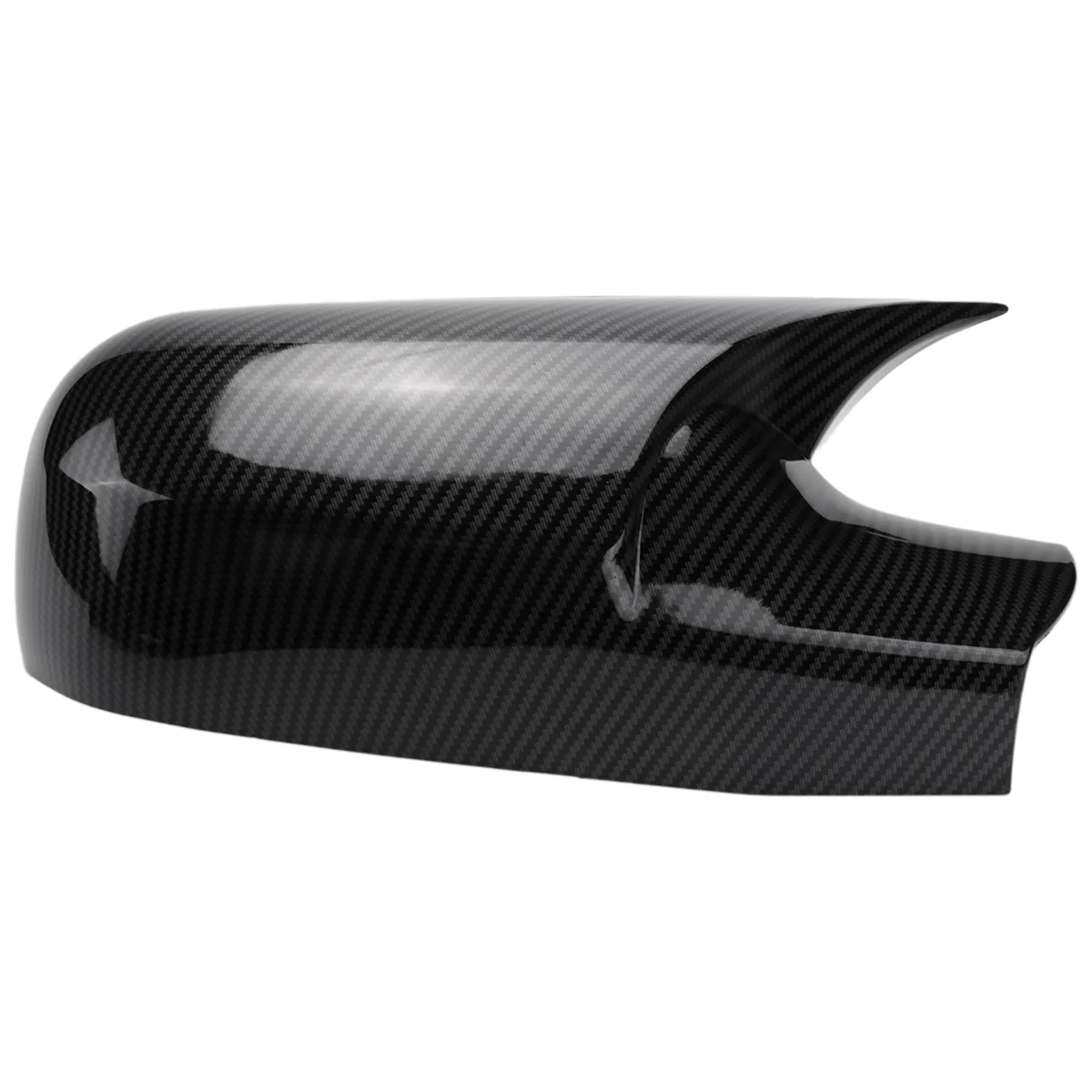 Car Carbon Fiber Ox Horn Rearview Side Glass Mirror Cover Trim Frame Side Mirror Caps for Renault Megane MK2 2003-2008