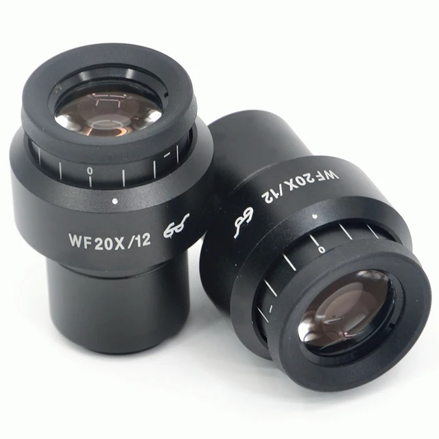 FYSCOPE 20x Zoom mikroskop Stereo Plan wysoki Eyepoint okular szeroki Fidle z regulowanym polem widzenia zielona folia