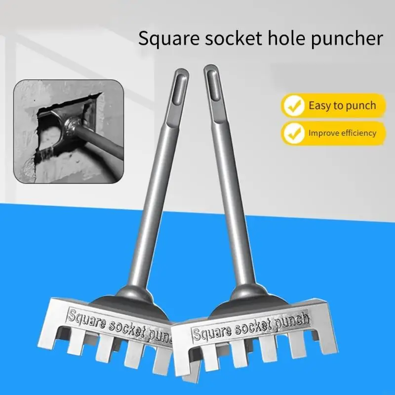 WXTC Square Hole Cutter Drill Bit Tool for 86 Type Socket Electric Box Installation