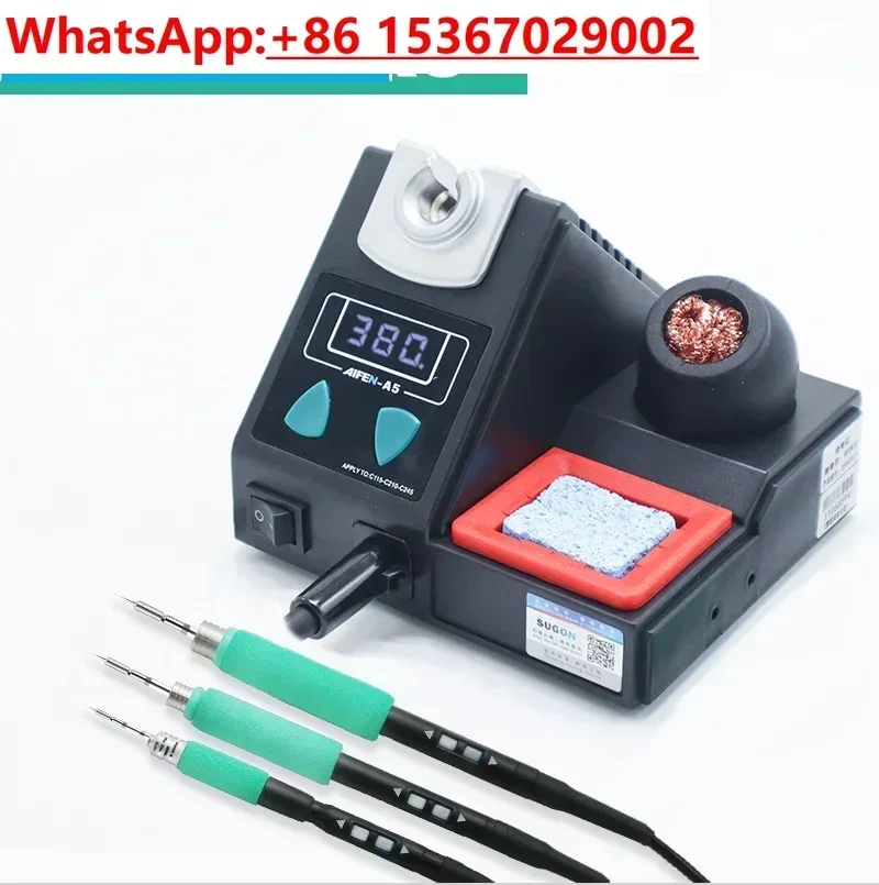 A5 welding station compatible with soldering iron head C210 245 C115 handle welding and rework station electronic tools 220V