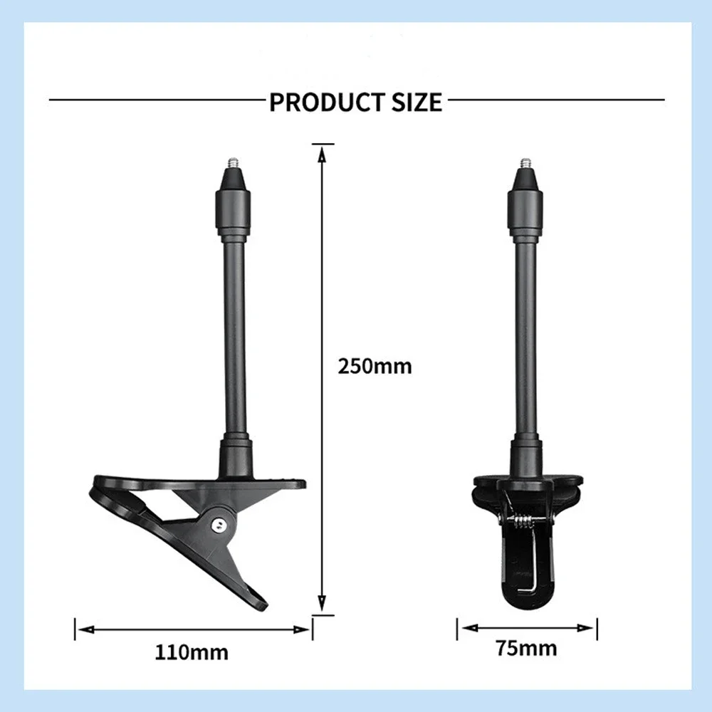 Imagem -06 - Clip Mount For Baby Monitor Câmera Grampo Ajustável 14 Parafuso Câmeras Suporte Suporte de Vigilância Monitores Stand